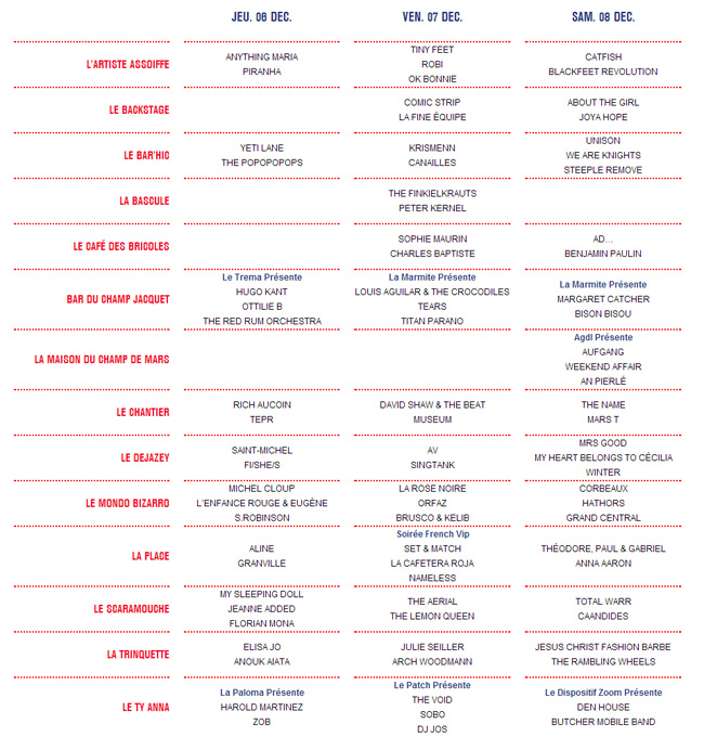 Bars en Trans 2012 : la programmation !